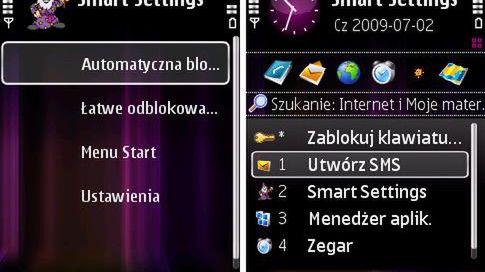Więcej ustawień blokowania klawiatury na Symbianie 1
