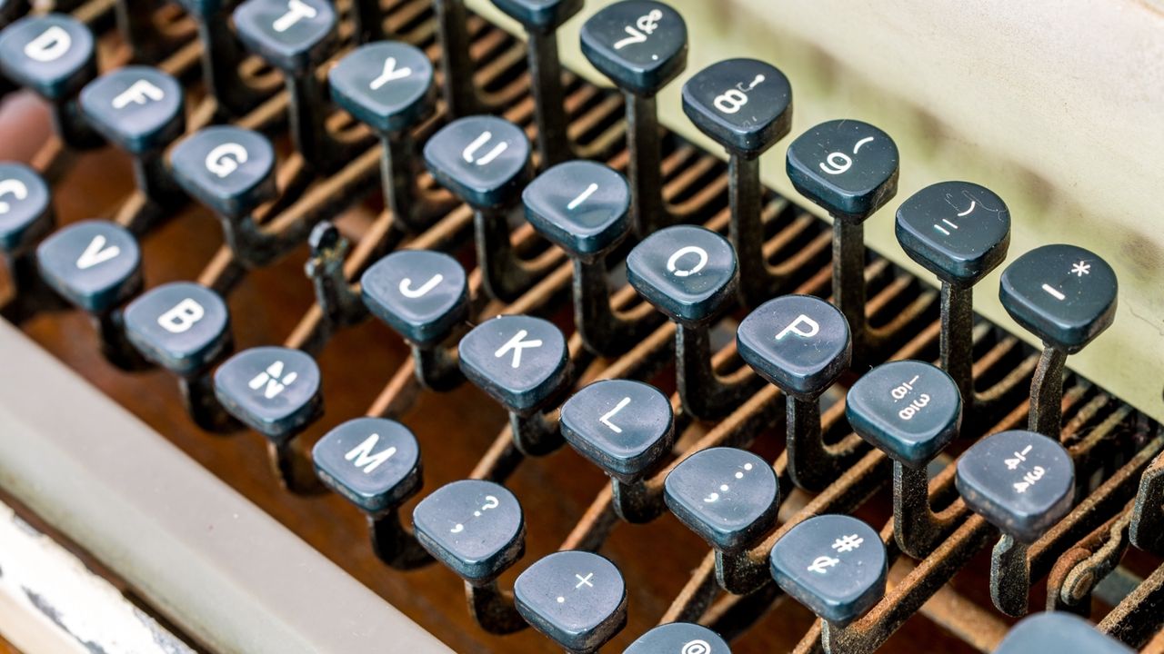 This old typewriter keyboard type