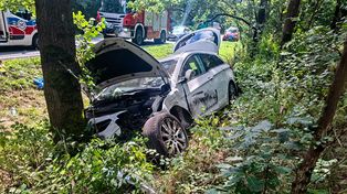 Wypadek w Dobrzycy. DK 11 zablokowana