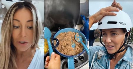 Małgorzata Rozenek GOTUJE w kamperze i pokazuje, jak zrobić makaron z tuńczykiem: "Trzeba mieć DOBREJ jakości makaron i tuńczyka"