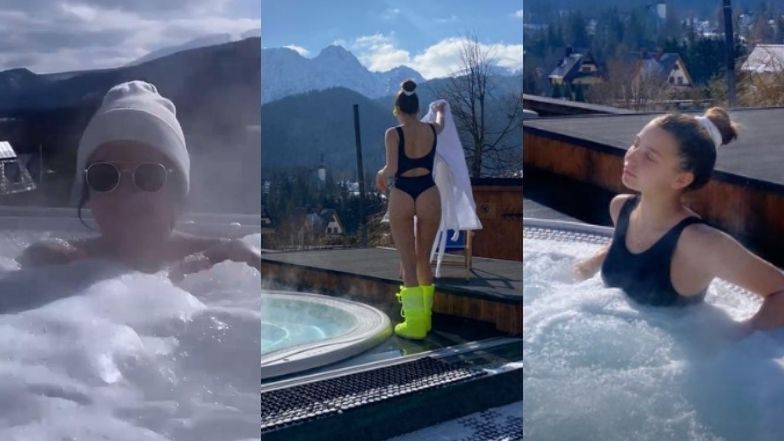 Julia Wieniawa i Nikodem Rozbicki pluskają się w jacuzzi