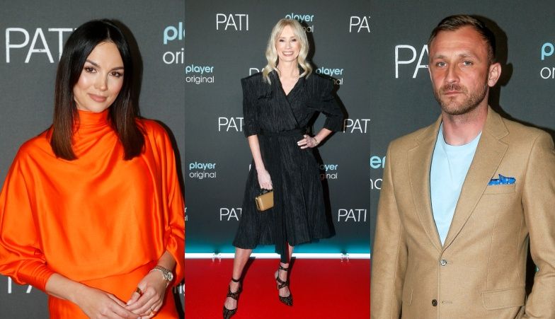 Krupińska, Gawryluk i Nożyński na premierze serialu "Pati"