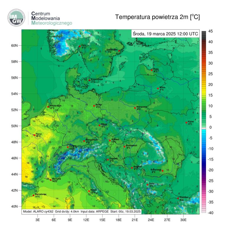 Prognoza pogody na środę