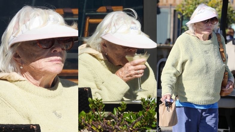86-letnia Shirley MacLaine sączy Martini podczas lunchu w Malibu (ZDJĘCIA)