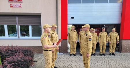 20 lat służby we włocławskiej straży pożarnej. Jubileusz st. asp. Krzysztofa Kiliańskiego
