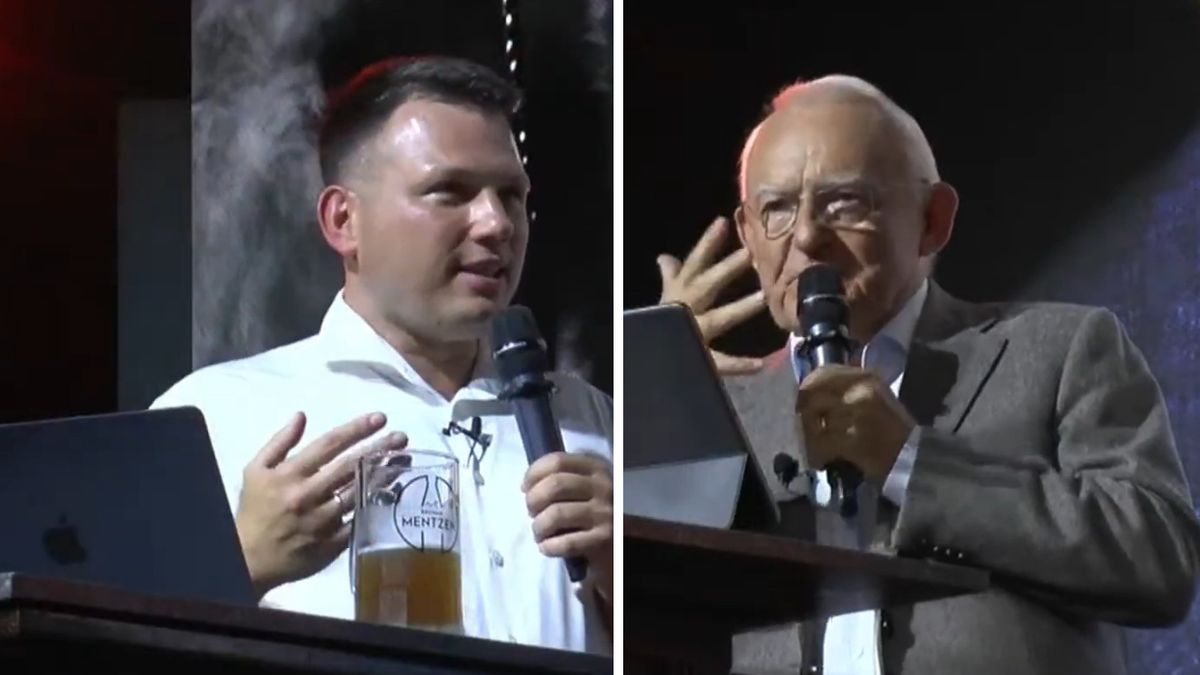 Leszek Miller i Sławomir Mentzen