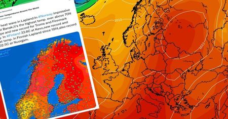 Pogoda w Skandynawii. W Norwegii odnotowano rekordową temperaturę