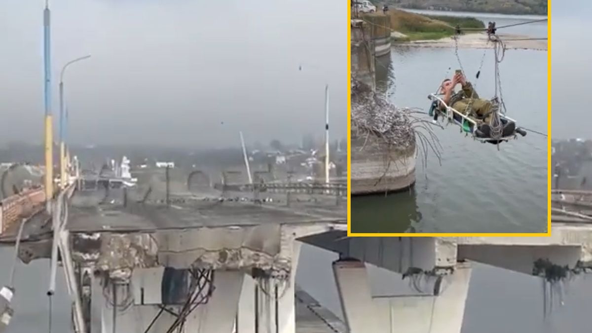 Nietypowa ewakuacja rannego żołnierza 