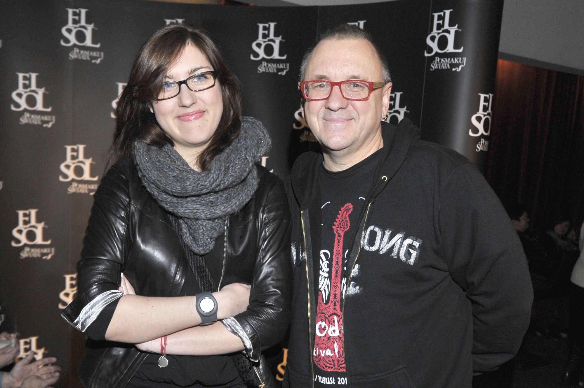 Jurek Owsiak z córką Ewą w 2012 roku