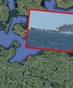 Płonie tankowiec na Bałtyku. Na pokładzie olej i chemikalia