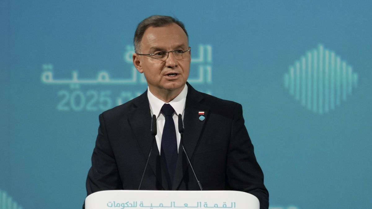 Prezydent Duda na ?wiatowym Szczycie Rz?d�w w Dubaju
Polish President Andrzej Duda speaks during the World Governments Summit in Dubai, United Arab Emirates, Tuesday, Feb. 11, 2025. (AP Photo/Altaf Qadri)
Altaf Qadri