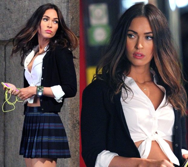 Megan Fox w stroju licealistki...