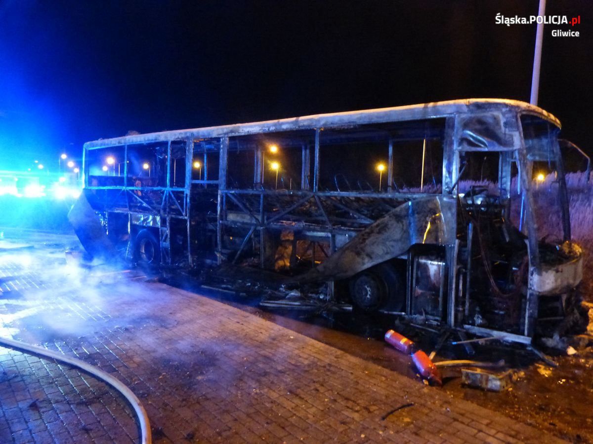Pożar autokaru na A4. Dzieci wracały z wakacji
