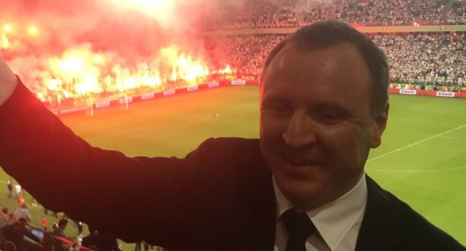 Jacek Kurski: na meczu Legii nie było linczu, tylko wrogie okrzyki, jako lechista poczułem zew kibica