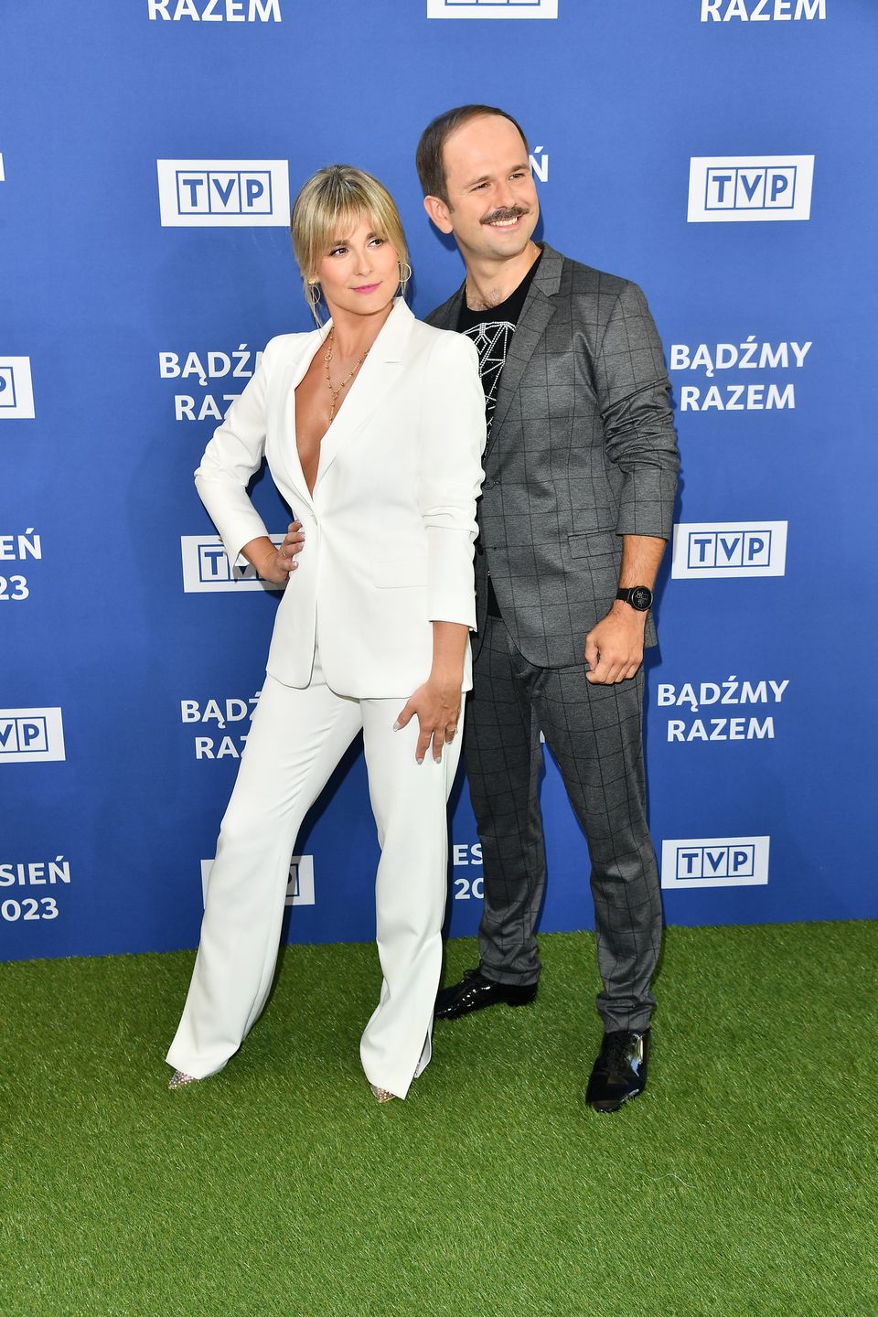 Kajra i Sławomir na konferencji ramówkowej TVP