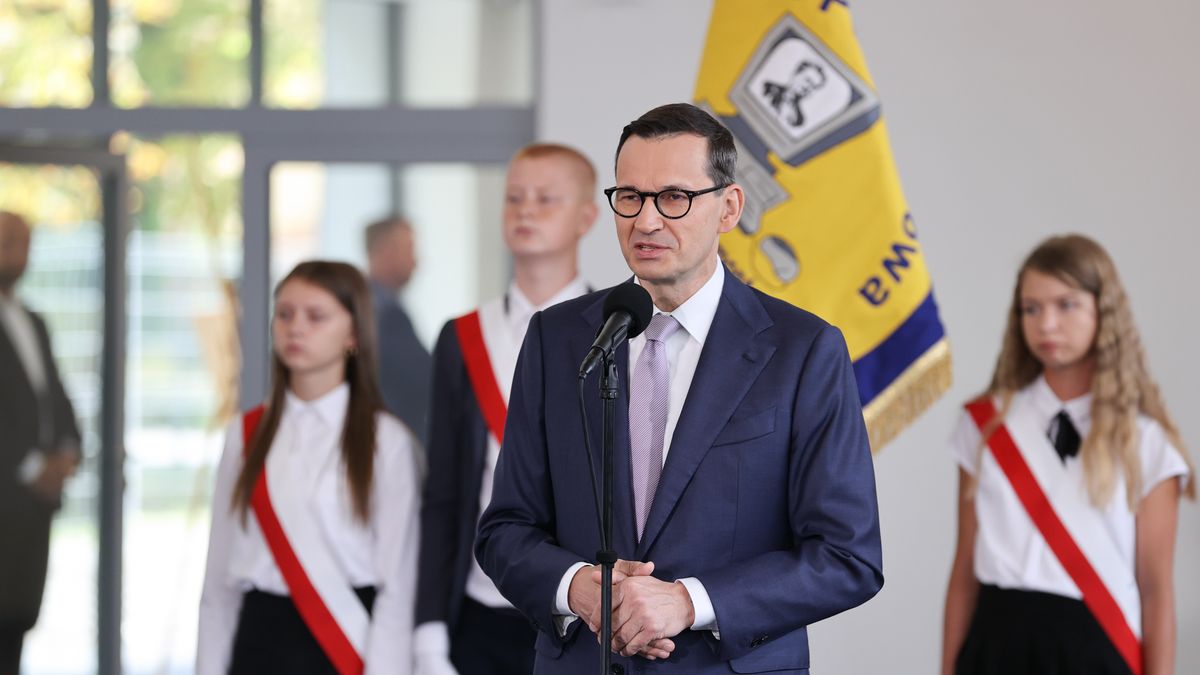 Mateusz Morawiecki/ inauguracja rozpoczęcia roku szkolnego
