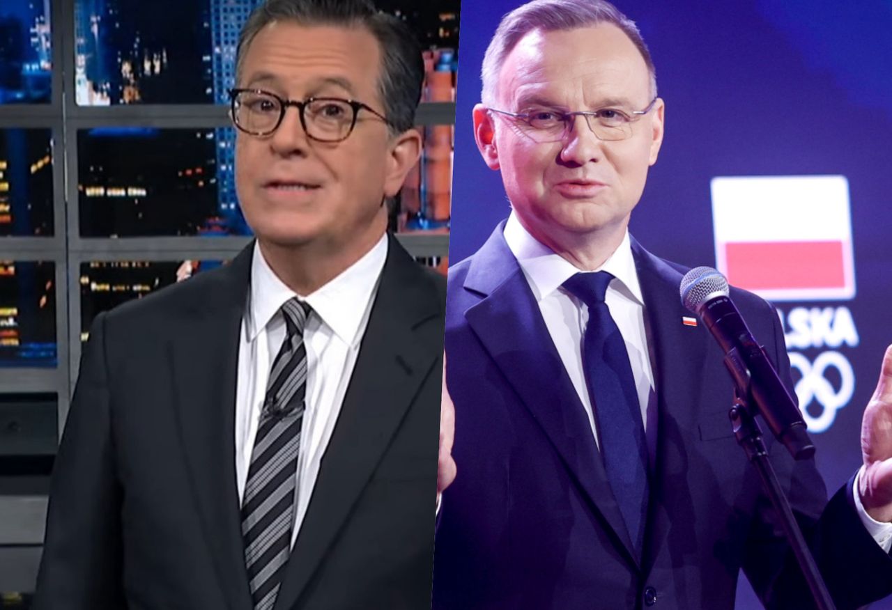 Stephen Colbert o wizycie Andrzeja Dudy u Donalda Trumpa