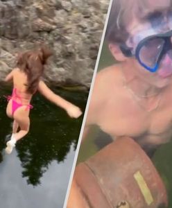 Zgubiła pierścionek w jeziorze. "Zanurkowaliśmy, ale znaleźliśmy coś zupełnie innego". Internauci przerażeni