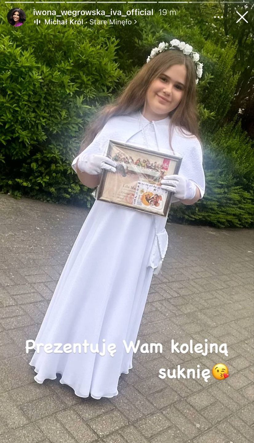 Iwona Węgrowska pokazała, jak jej córka wyglądała w sukience
