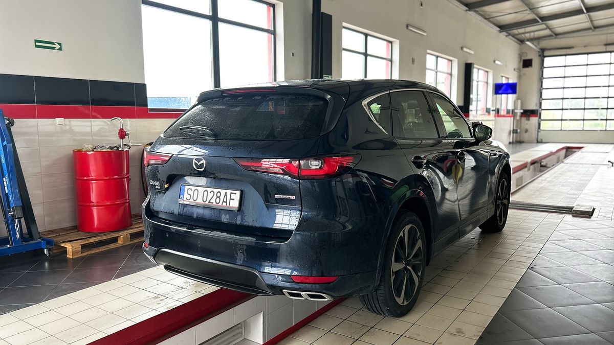 Mazda CX-60 trafiła do stacji kontroli pojazdów, gdzie mogłem 