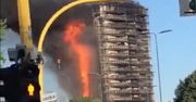 Rozpętało się piekło. Płonie 15-piętrowy wieżowiec w Mediolanie
