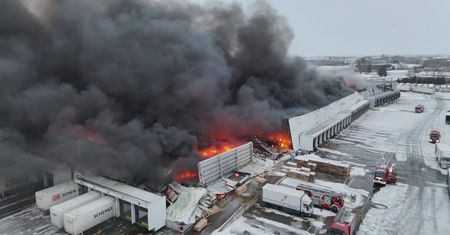 Przesyłka z Niemiec. Ustalili, co było przyczyną ogromnego pożaru