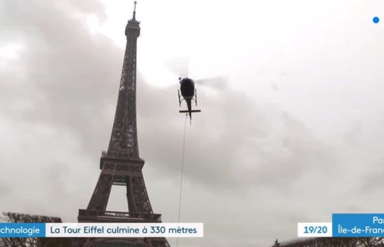 Wieża Eiffla w Paryżu wyższa o 6 metrów dzięki nadajnikowi DAB+