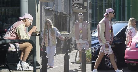 Zakochani Żabson i Lila Janowska pałaszują w kawiarence, po czym lecą do samochodu, trzymając się za ręce (ZDJĘCIA)