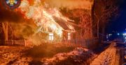 Maryno: Pożar drewnianego domu. Budynek objęty był ogniem