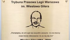 Twórca „Naszej Legii” Wiesław Giler patronem trybuny prasowej na stadionie Legii Warszawa