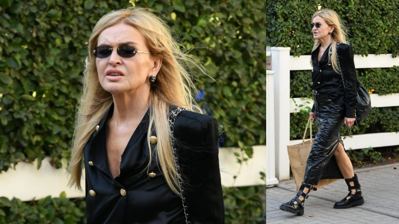 Monika Olejnik przechadza się po Warszawie uzbrojona w markowe dodatki