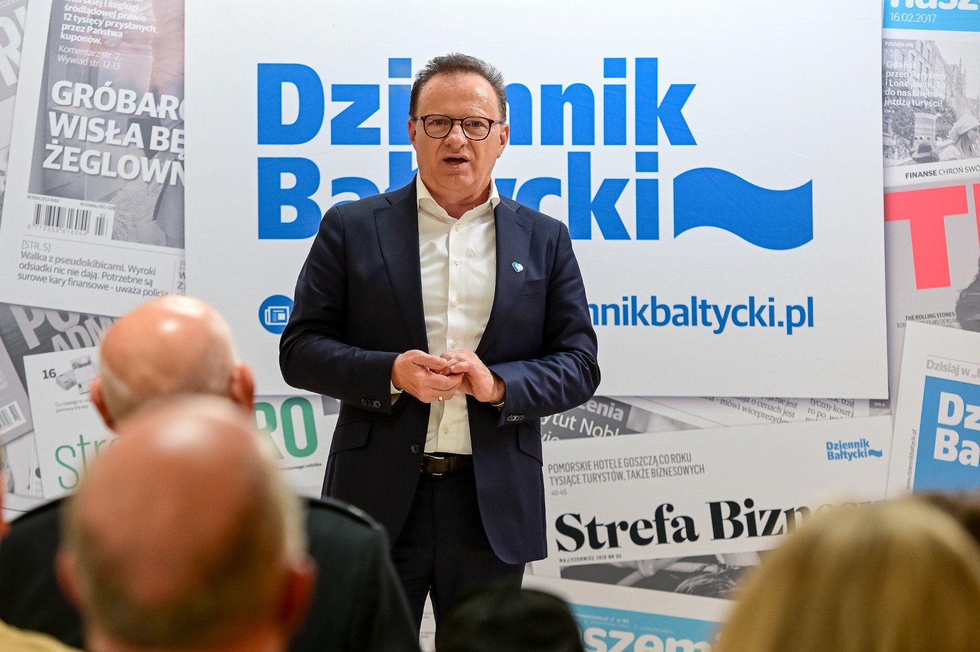 Wójt gminy Przodkowo Andrzej Wyrzykowski na finale strażackiego plebiscytu Dziennika Bałtyckiego FOT. PRZEMEK SWIDERSKI / POLSKA PRESS / DZIENNIK BALTYCKI