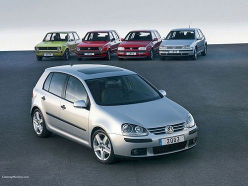 VW Golf generacje