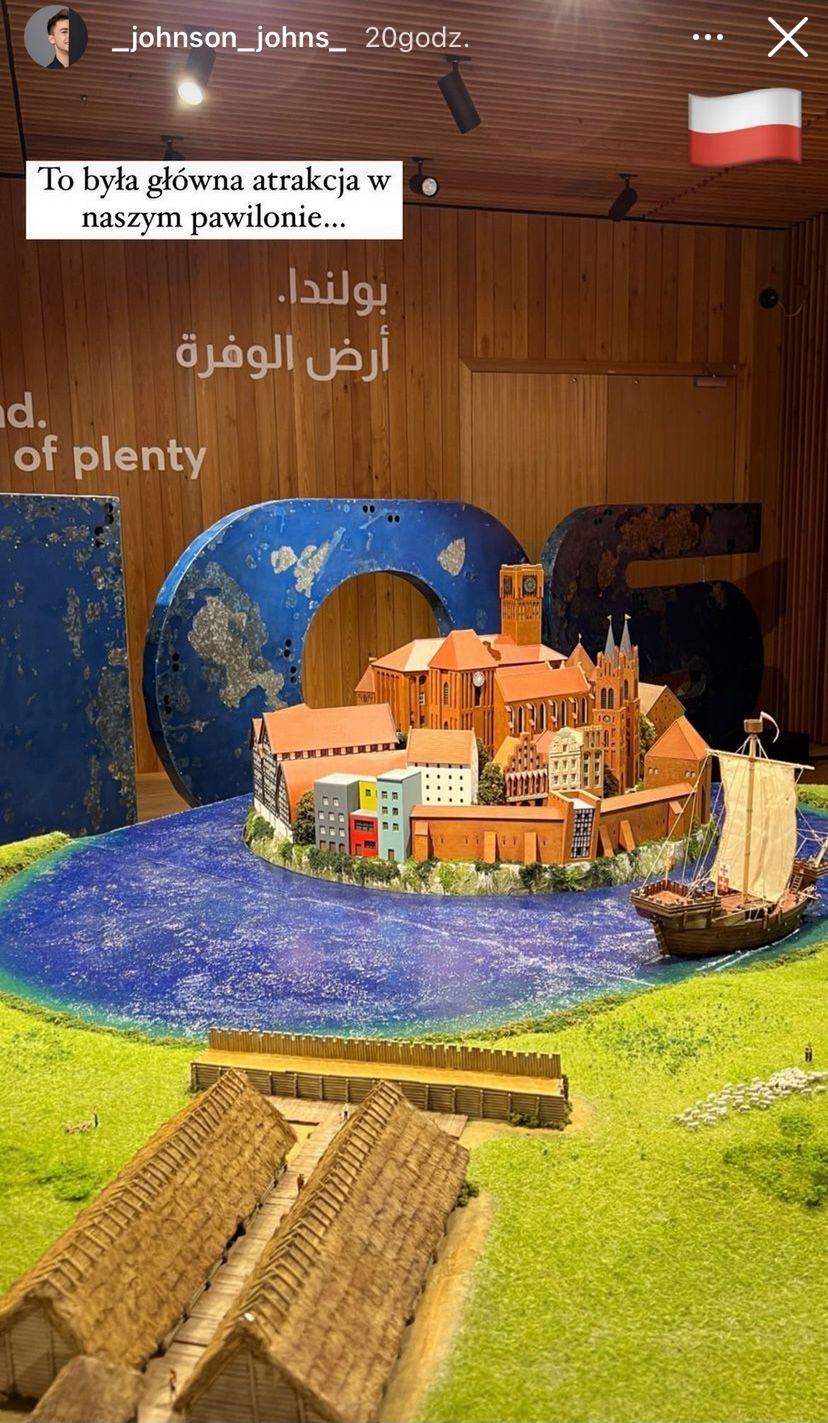 Jan Kietliński na wystawie EXPO 2020 w Dubaju