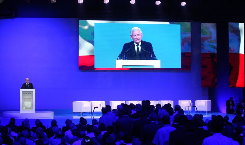 Jarosław Kaczyński na konwencji programowej PiS