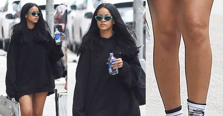 Rihanna w kapciach na spacerze po Nowym Jorku (ZDJĘCIA)