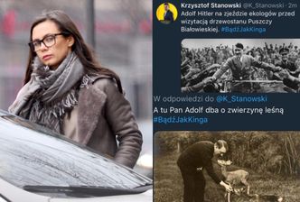 Prawica atakuje Kingę Rusin za słowa o Hitlerze: "Czy się pani SUFIT NA ŁEB NIE SPIE*DOLIŁ?"