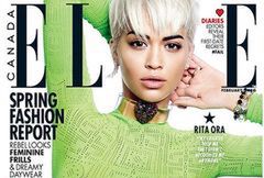 Rita Ora na okładce lutowego "Elle Canada"