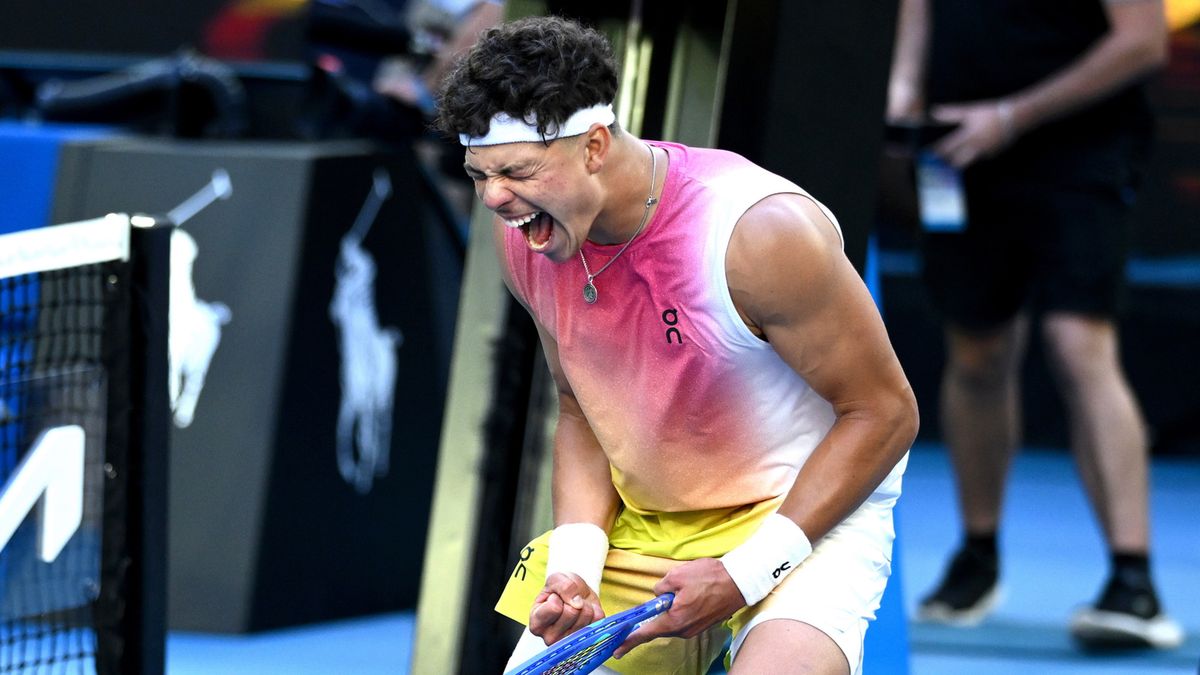 PAP/EPA / Joel Carrett / Na zdjęciu: Ben Shelton