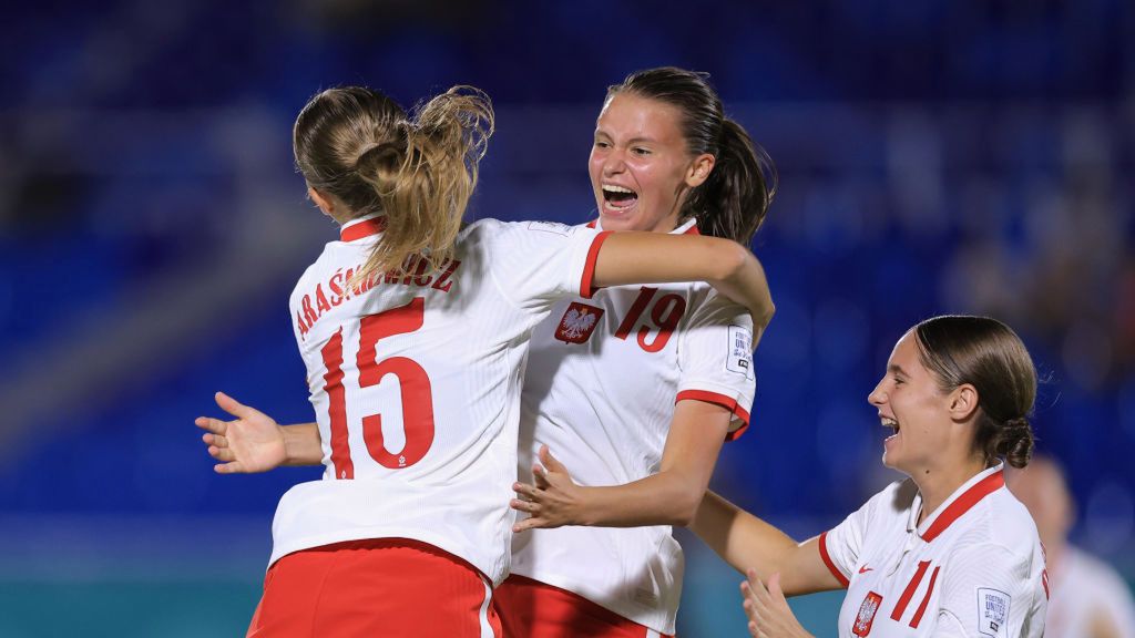 Getty Images / Buda Mendes - FIFA / Na zdjęciu: Kinga Wyrwas tuż po zdobyciu pierwszej bramki w meczu z Zambią na MŚ U-17 na Dominikanie