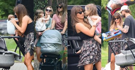 Zabiegana Anna Lewandowska spieszy na przyjęcie urodzinowe syna przyjaciółki (ZDJĘCIA)
