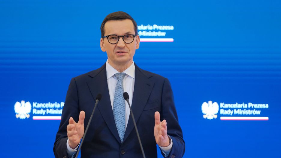 Mateusz Morawiecki
Warszawa, 13.12.2022. Premier Mateusz Morawiecki podczas konferencji prasowej po zako�czeniu posiedzenia Rady Ministr�w w siedzibie KRPM w Warszawie, 13 bm.  (sko) PAP/Mateusz Marek
Mateusz Marek
konferencja, KPRM, posiedzenie, prasowa, Rada Ministr�w, Rz�d