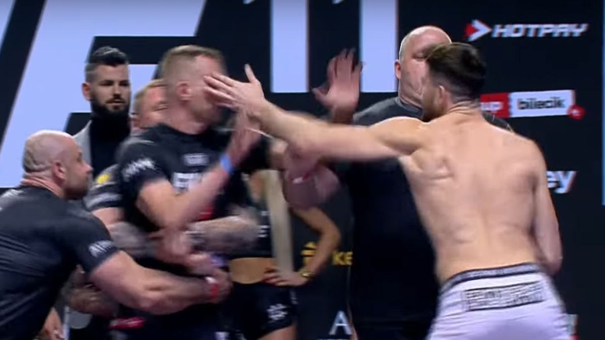 YouTube / Fame MMA / Na zdjęciu: awantura z udziałem Krystiana Wilczaka i Aleksandra Muzheiki