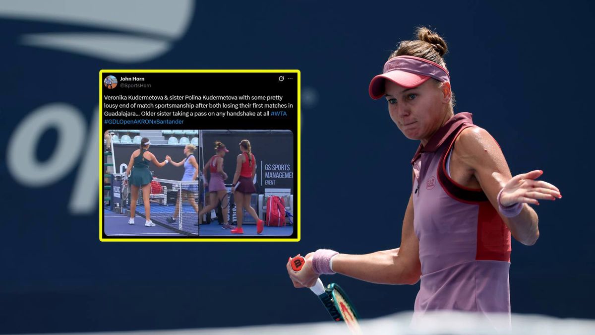 Getty Images / Matthew Stockman/x.com/John Horn / Weronika Kudermetowa i wpis Johna Horna