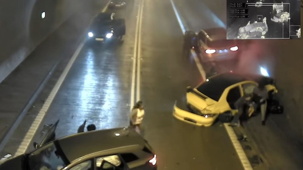 Wypadek na S1 w Lalikach.