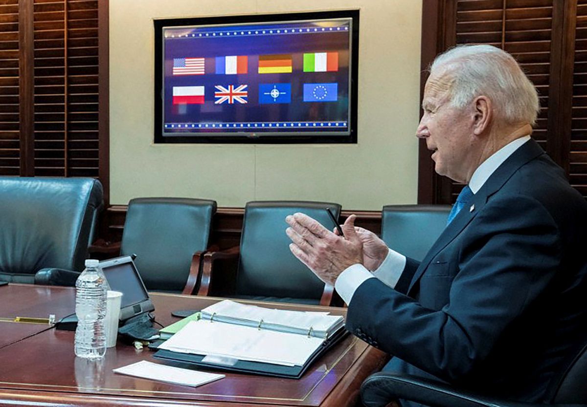 W poniedziałek Joe Biden rozmawiał z przywódcami europejskimi, w tym również z Andrzejem Dudą 