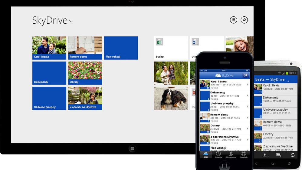 Obecna wersja SkyDrive