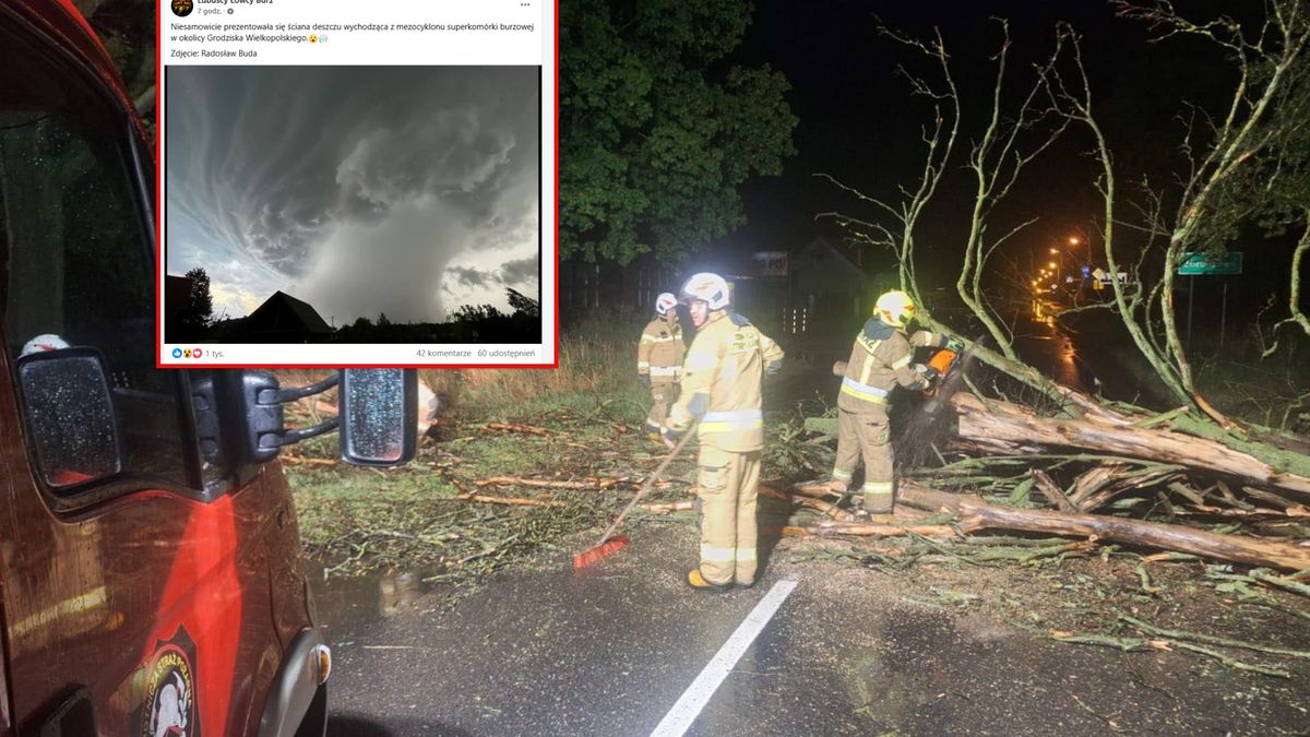 Skutki burz w Wielkopolsce.