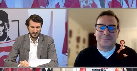 Powiedział to na antenie do Michała Adamczyka. TVP złożyła zawiadomienie do prokuratury