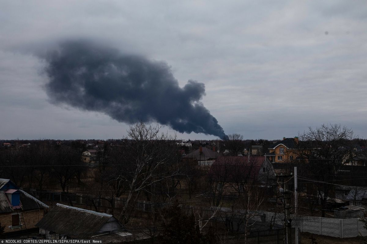 Nad Kijowem zestrzelono dwa rosyjskie samoloty. Zdjęcie ilustracyjne